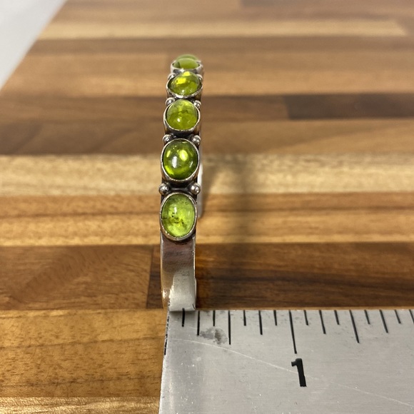 Navajo sterling bracelet cuff signed Albert Jake - Picture 7 of 9